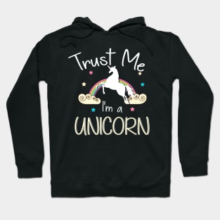 Cute Trust Me I'm A Unicorn Pun Obsessed Kid Hoodie